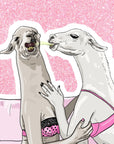 LESBIAN LLAMAS - sticker