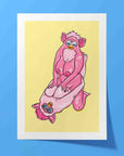 FURBY STRADDLE PARTY Print