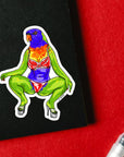 LASCIVIOUS LORIKEET - sticker