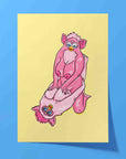 FURBY STRADDLE PARTY Print