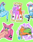 FRISKY FURBIES - sticker pack