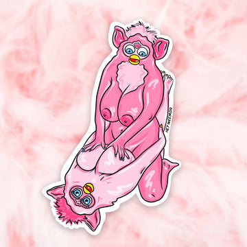 FURBY STRADDLE PARTY - sticker