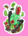 MEANEST FLY TRAP - sticker