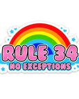 RULE 34 CLUB - sticker