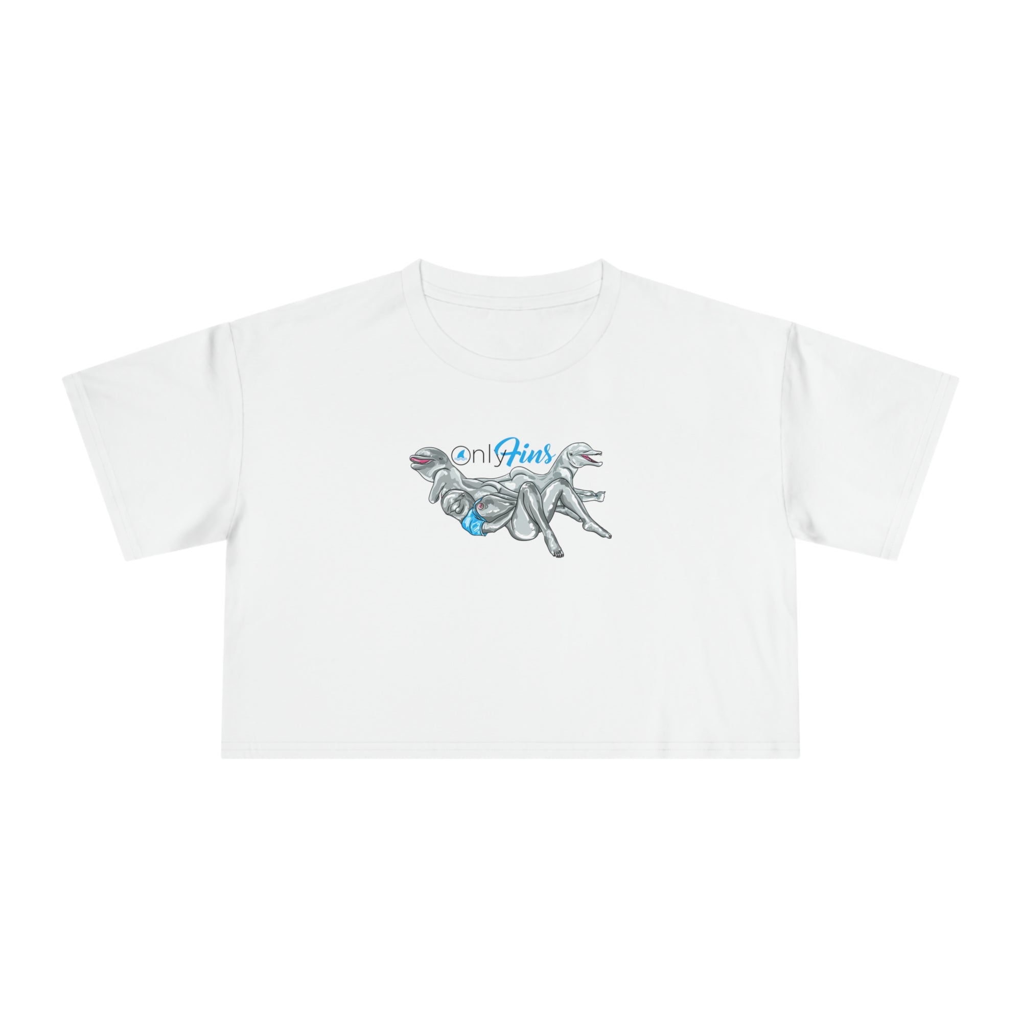 FOLLOW US ON ONLY FINS - Crop Tee