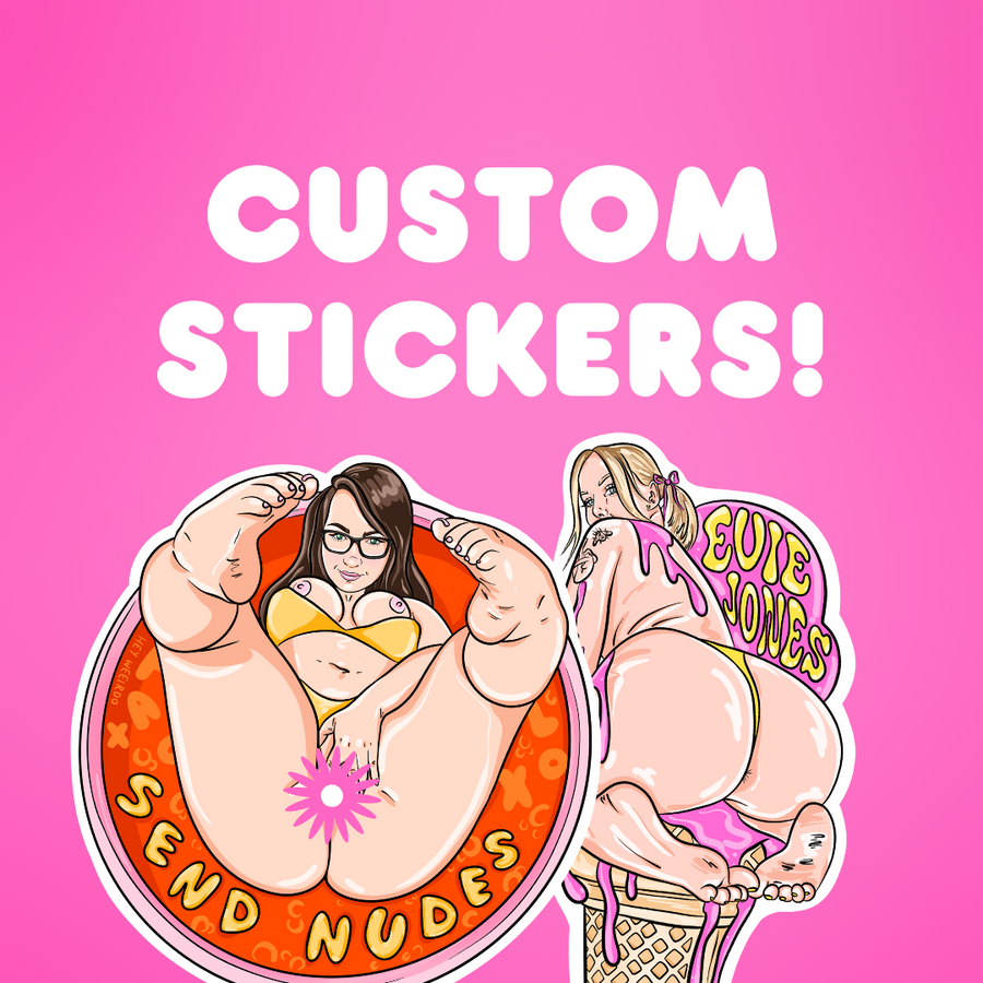Custom Sticker Commissions by Hey Weeirdo