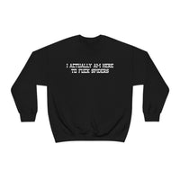 I ACTUALLY AM HERE TO FUCK SPIDERS v2 - Unisex Sweatshirt