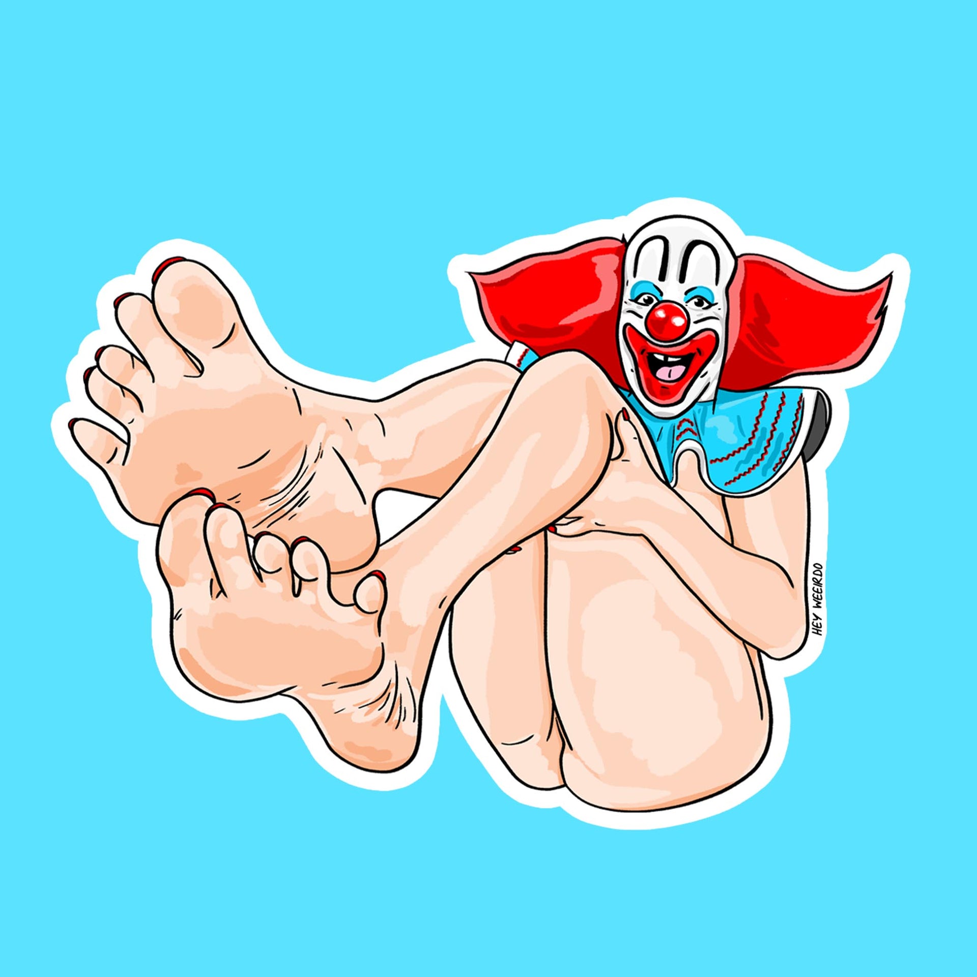 CLOWN FEET - sticker â€“ Hey Weeirdo