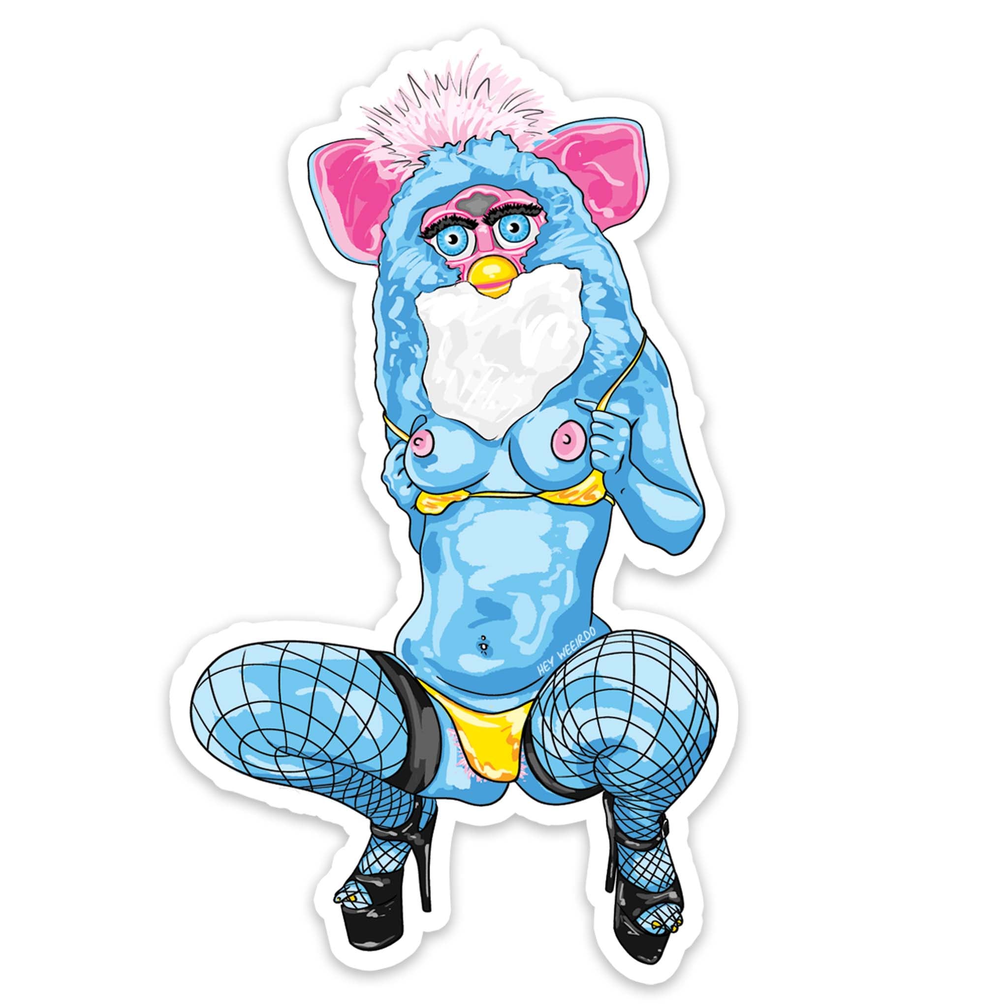 FRISKY FURBIES - sticker pack – Hey Weeirdo