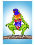 LASCIVIOUS LORIKEET print