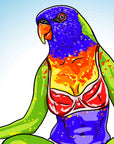 LASCIVIOUS LORIKEET print